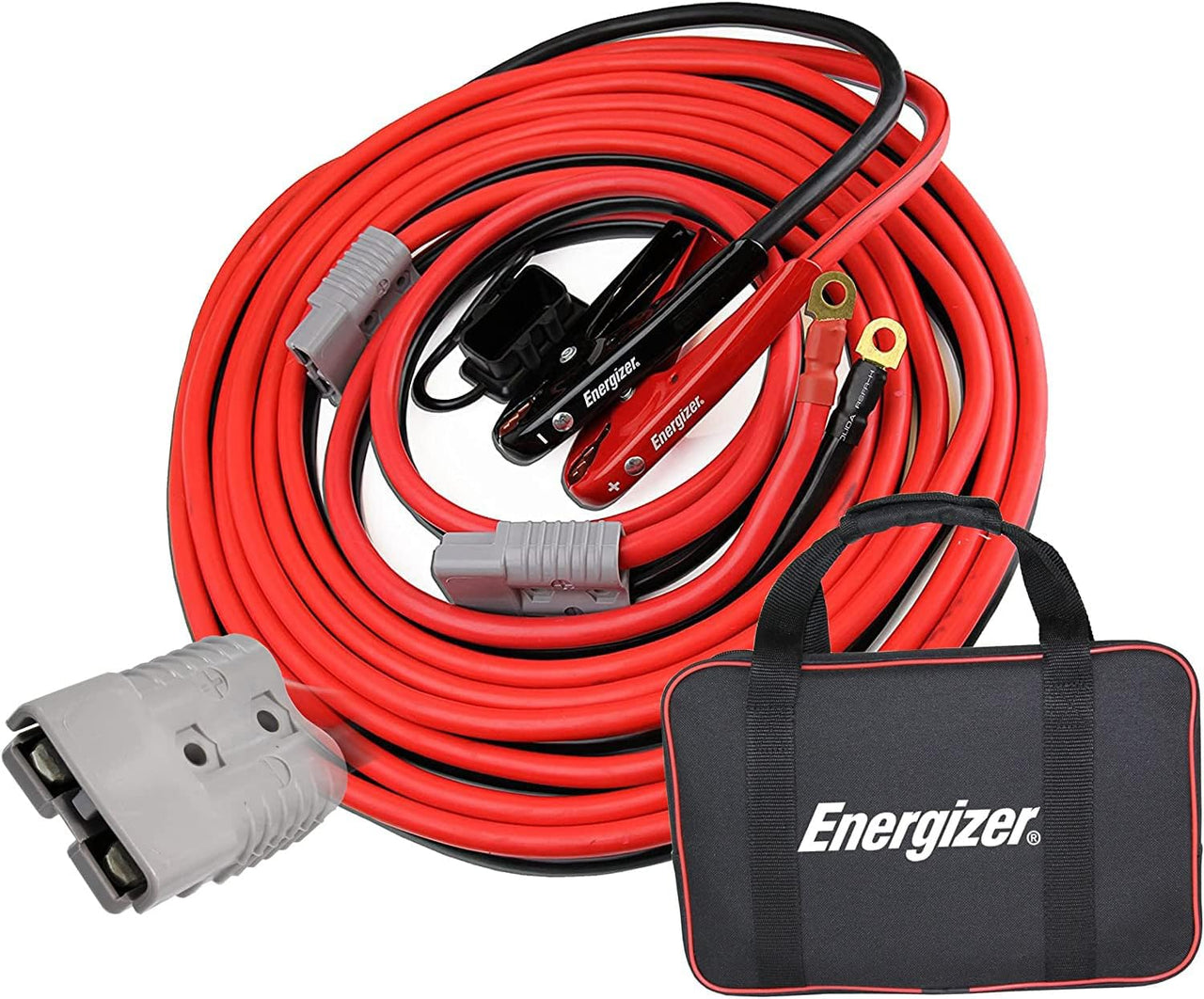 Energizer 1 Gauge 30FT 800A Heavy Duty Jumper Cables with Quick Connect - ENB130