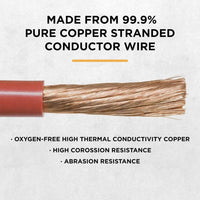 Thumbnail for Power Bright 4 AWG 6FT Pure Copper Battery Cables - 4AWG6