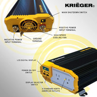 Thumbnail for Krieger 3000W 12V Power Inverter - KR3000