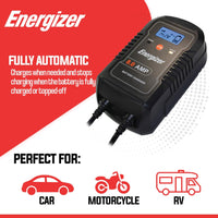 Thumbnail for Energizer 6V/12V 8A Trickle Battery Charger & Maintainer - ENC8A