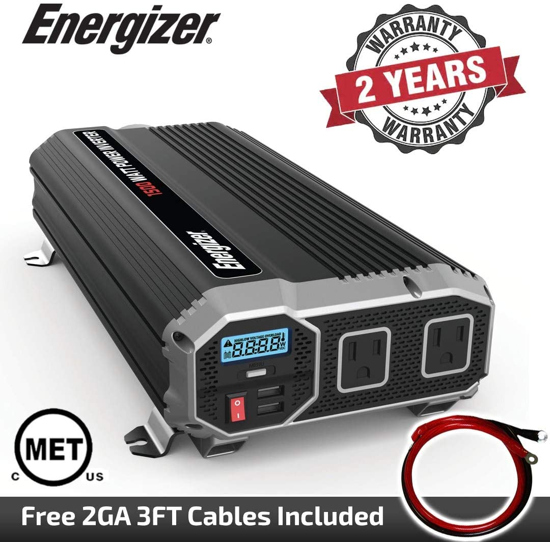 Energizer 1500W 12V Power Inverter - ENK1500