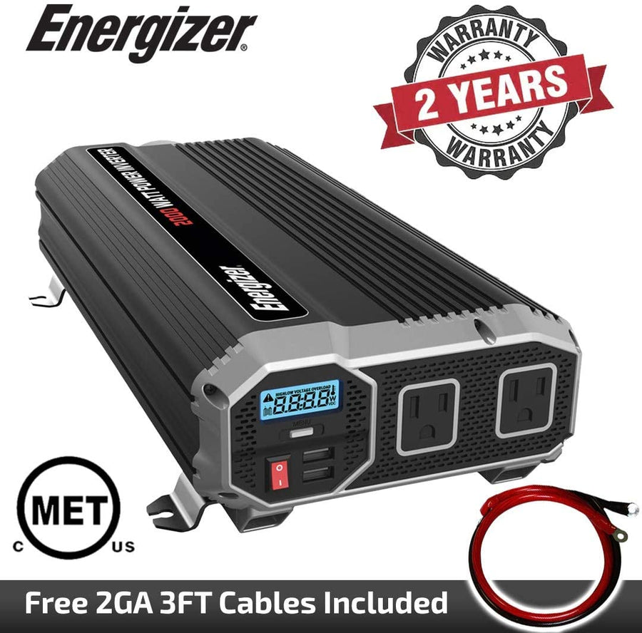Energizer 2000W 12V Power Inverter - ENK2000