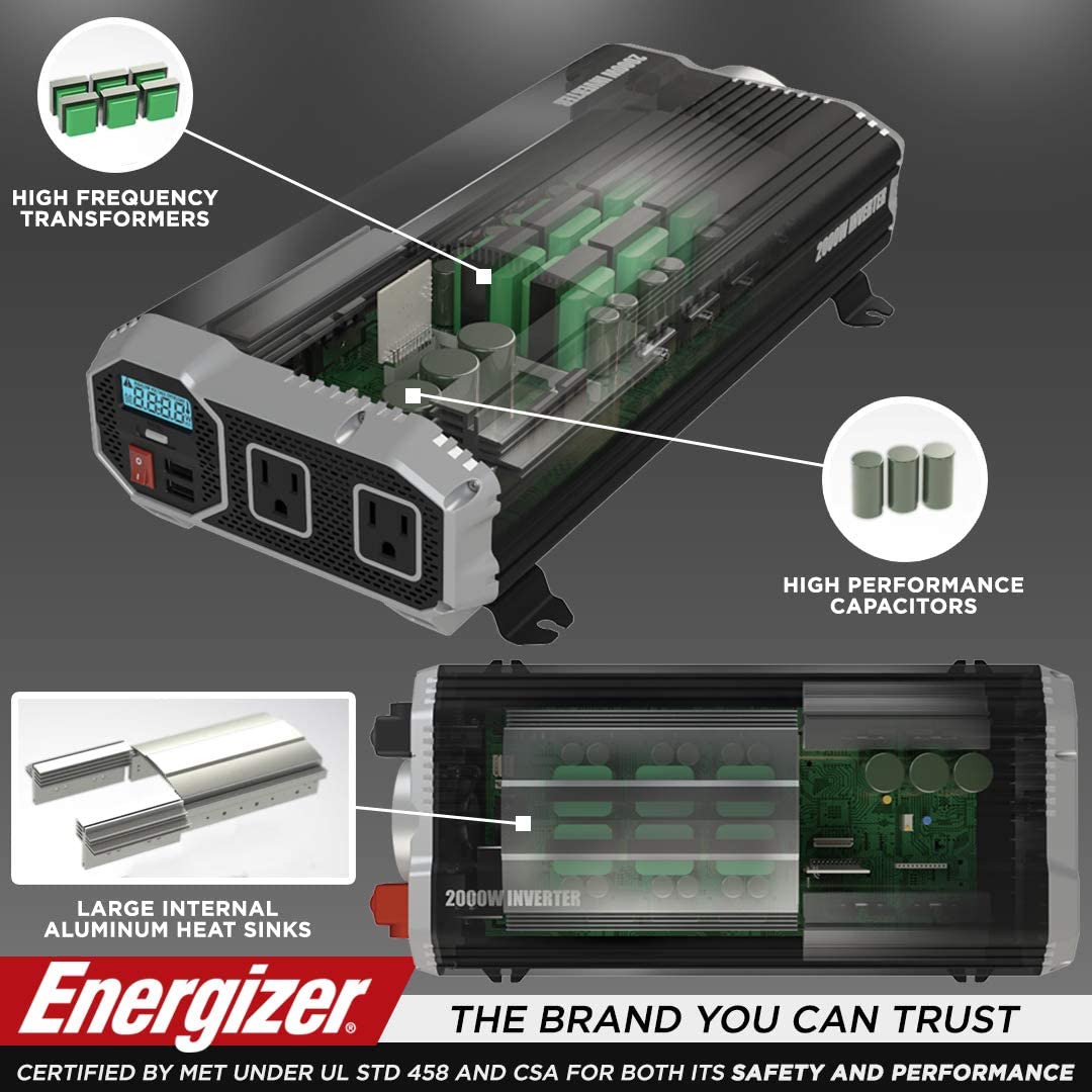 Energizer 3000W 12V Power Inverter - ENK3000