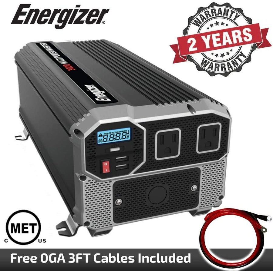 Energizer 3000W 12V Power Inverter - ENK3000
