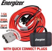 Thumbnail for ENB130 Energizer 1 Gauge 30' Kit - Permanently Install these Jumper Cables with Quick Connect - 30 Ft Allows You to Boost a Battery from Behind a Vehicle - Jump-Starters.com roadside assistance store