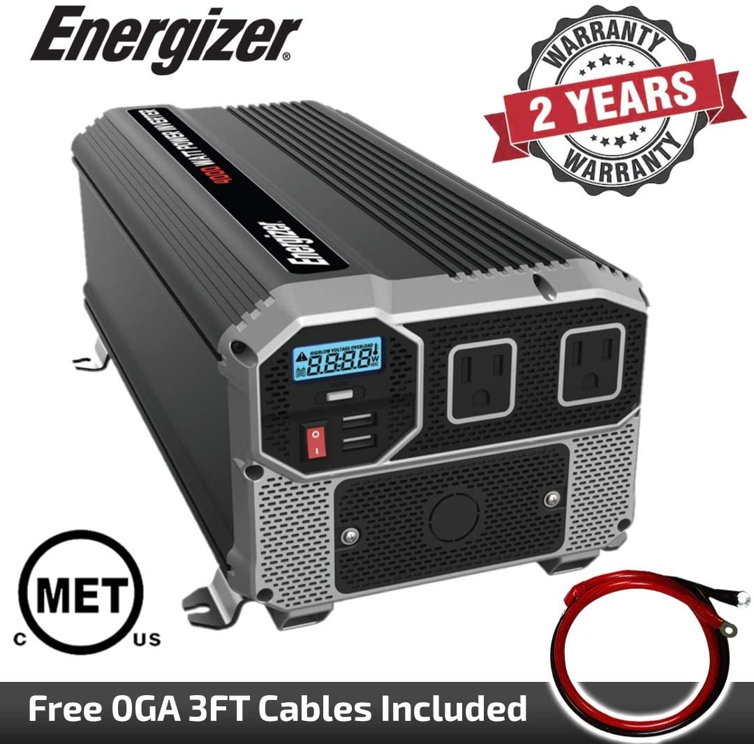 Energizer 4000W 12V Power Inverter - ENK4000