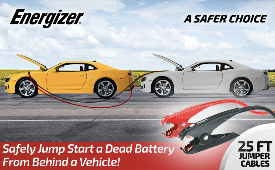 Energizer 1 Gauge 25FT 800A Heavy Duty Jumper Cables - ENB125