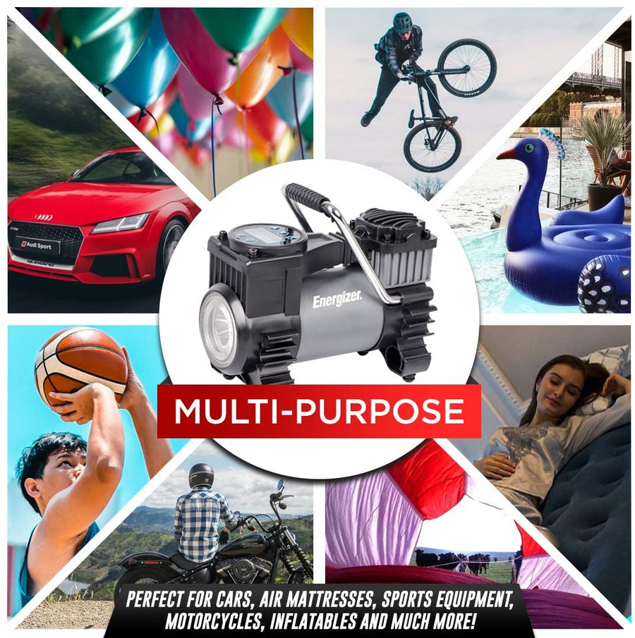 Energizer 120 Max PSI 12V 14A Portable Air Compressor & Tire Inflator - EDC12035